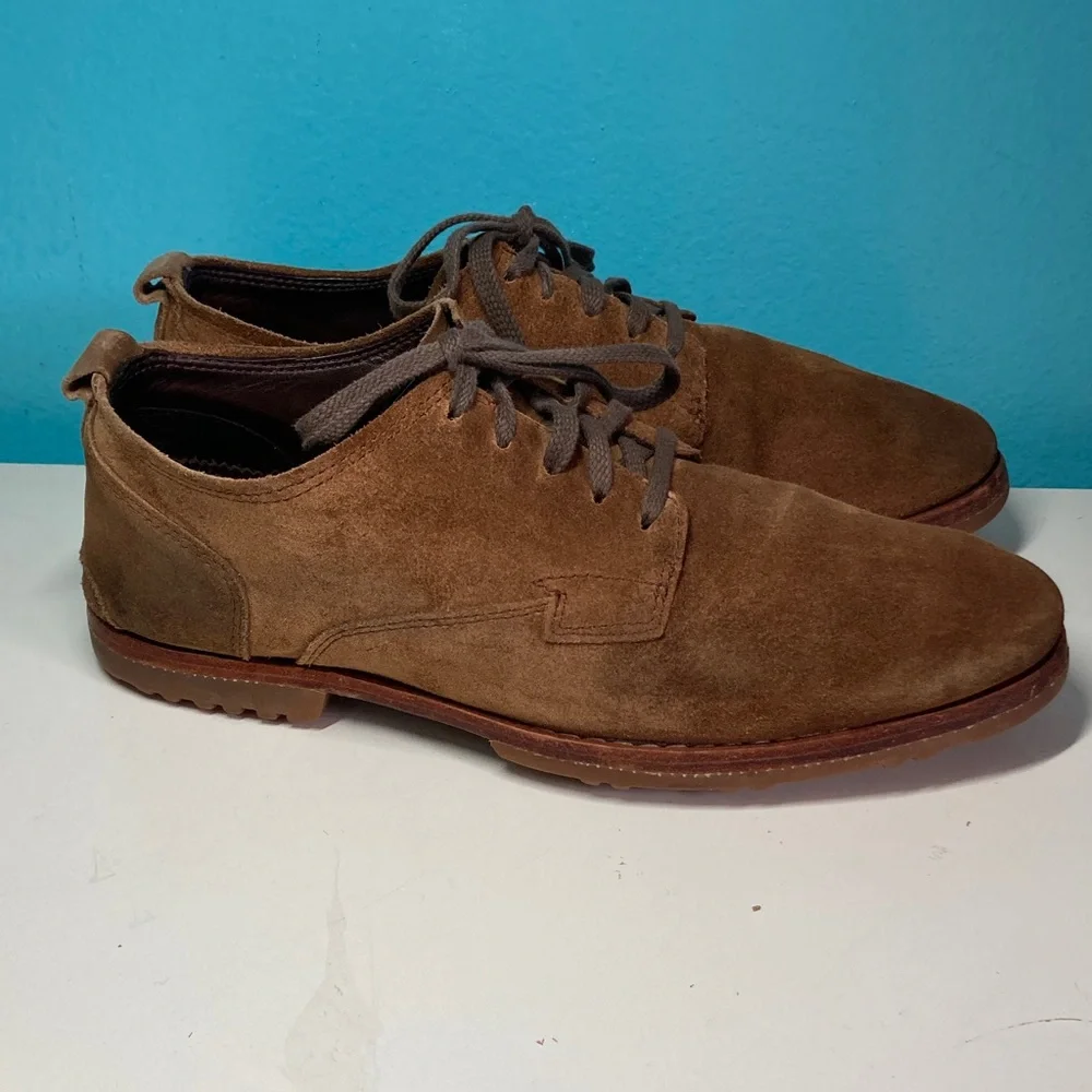 Timberland Boot Company Mens Size 9 Brown Suede Lace Up Oxfords